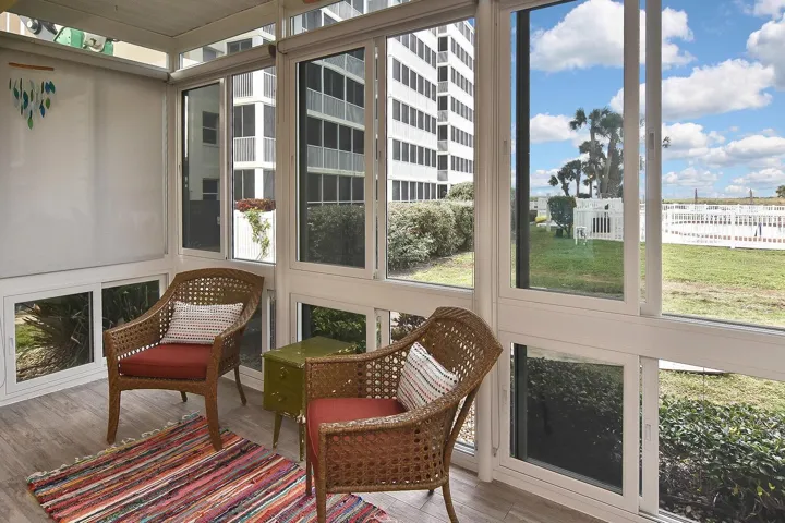Impact windows on the lanai