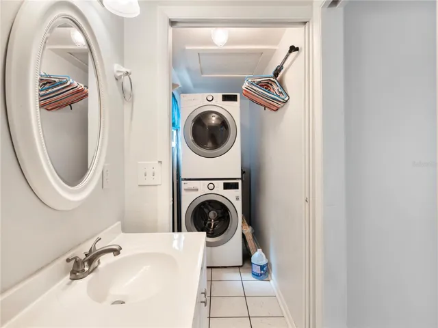 Inside laundry room