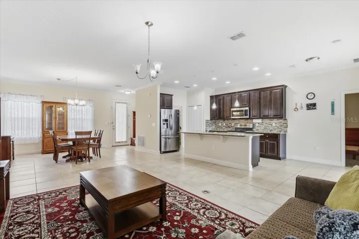 open floor plan, dining, great room, kitchen