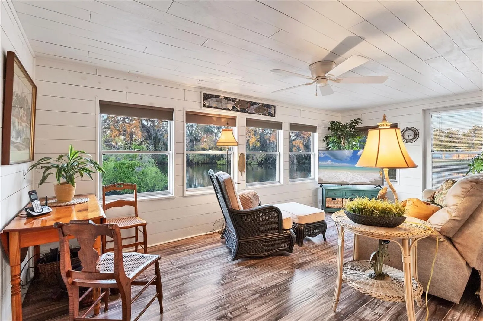 Florida Room with a view of Gamble Lake
