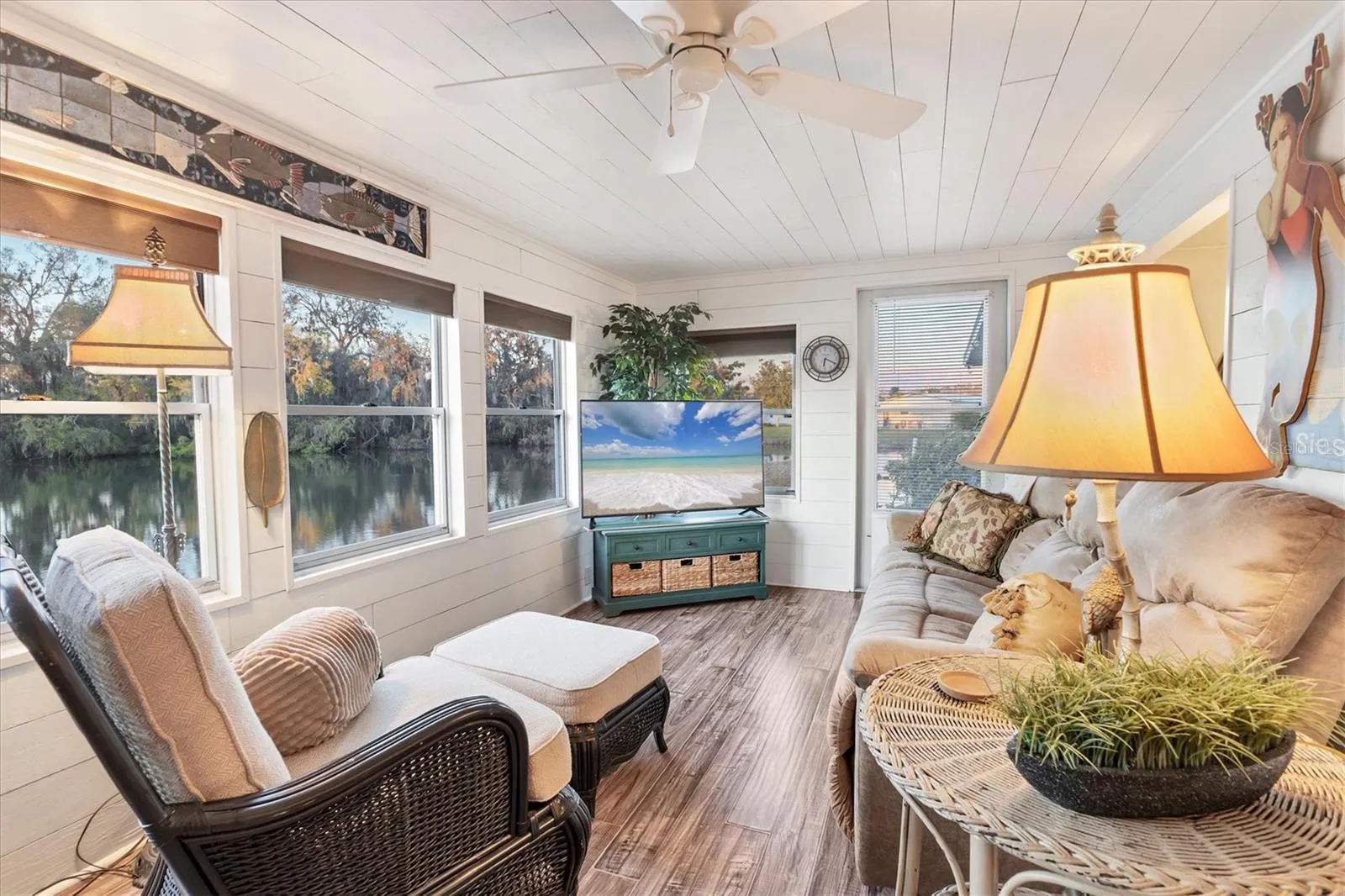 Florida Room with a view of Gamble Lake