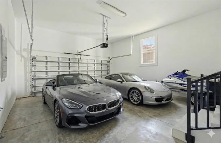 Extra Tall Garage (Virtually Staged)