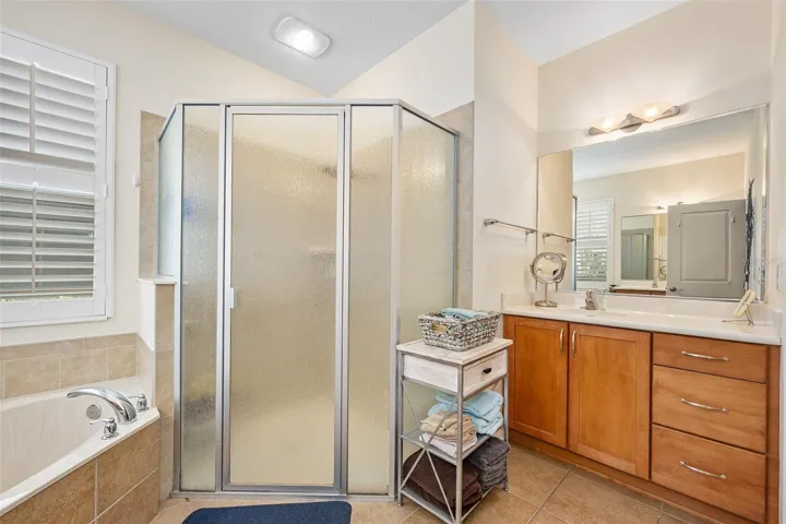 Spacious shower