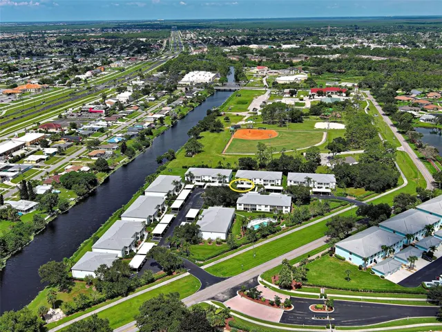 Aerial View - Note Yellow Circle for Location of Condo