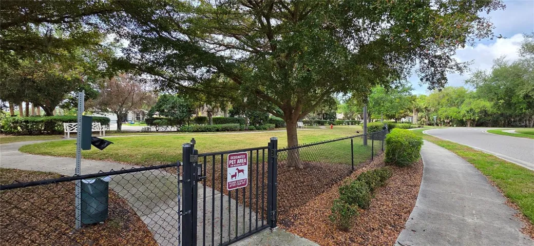 community fenced dog park