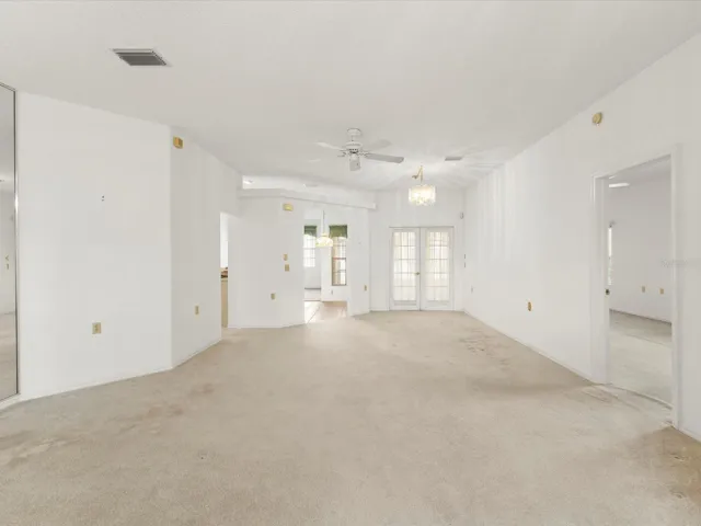 Front living area with dining area connection