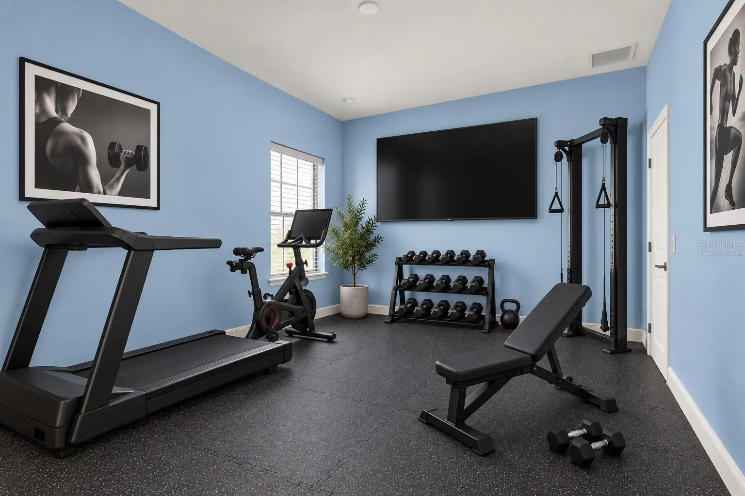 Virtually Staged - 1st Floor Home Gym Option