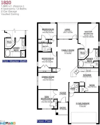 1820 Floor Plan