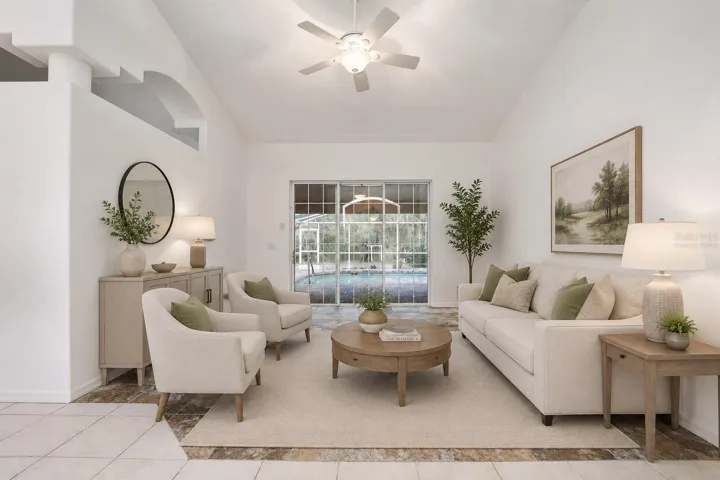 Virtually staged photo of Living Room