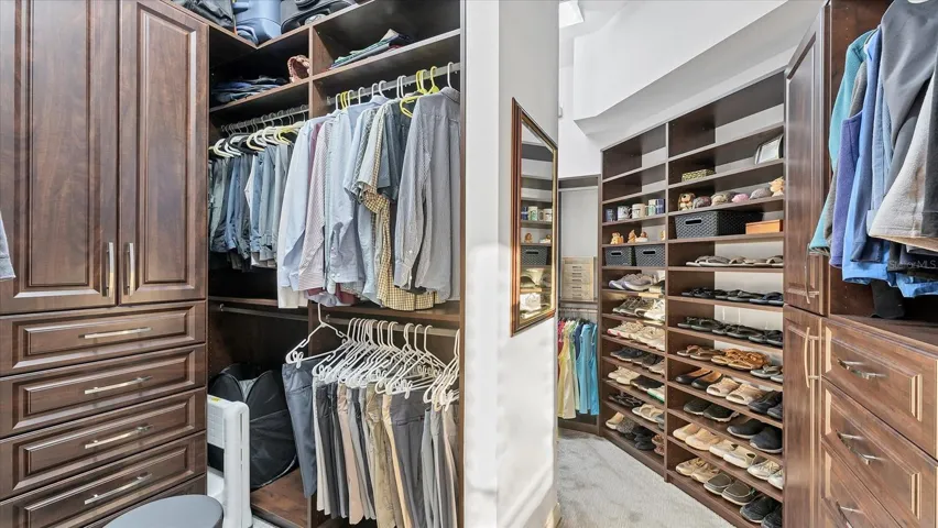 Bring all your clothes- you'll have room in this amazing walk-in closet.
