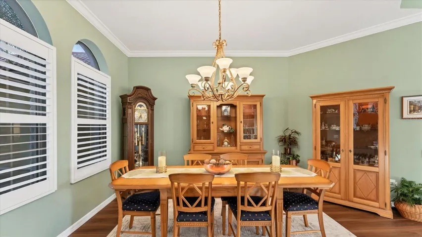 This home offers both formal and informal dining.