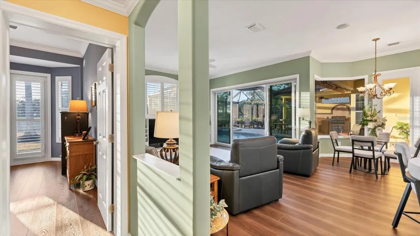 Main floor office is in addition to the two bedrooms on main level.