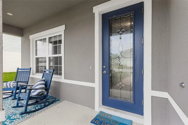 Inviting front porch