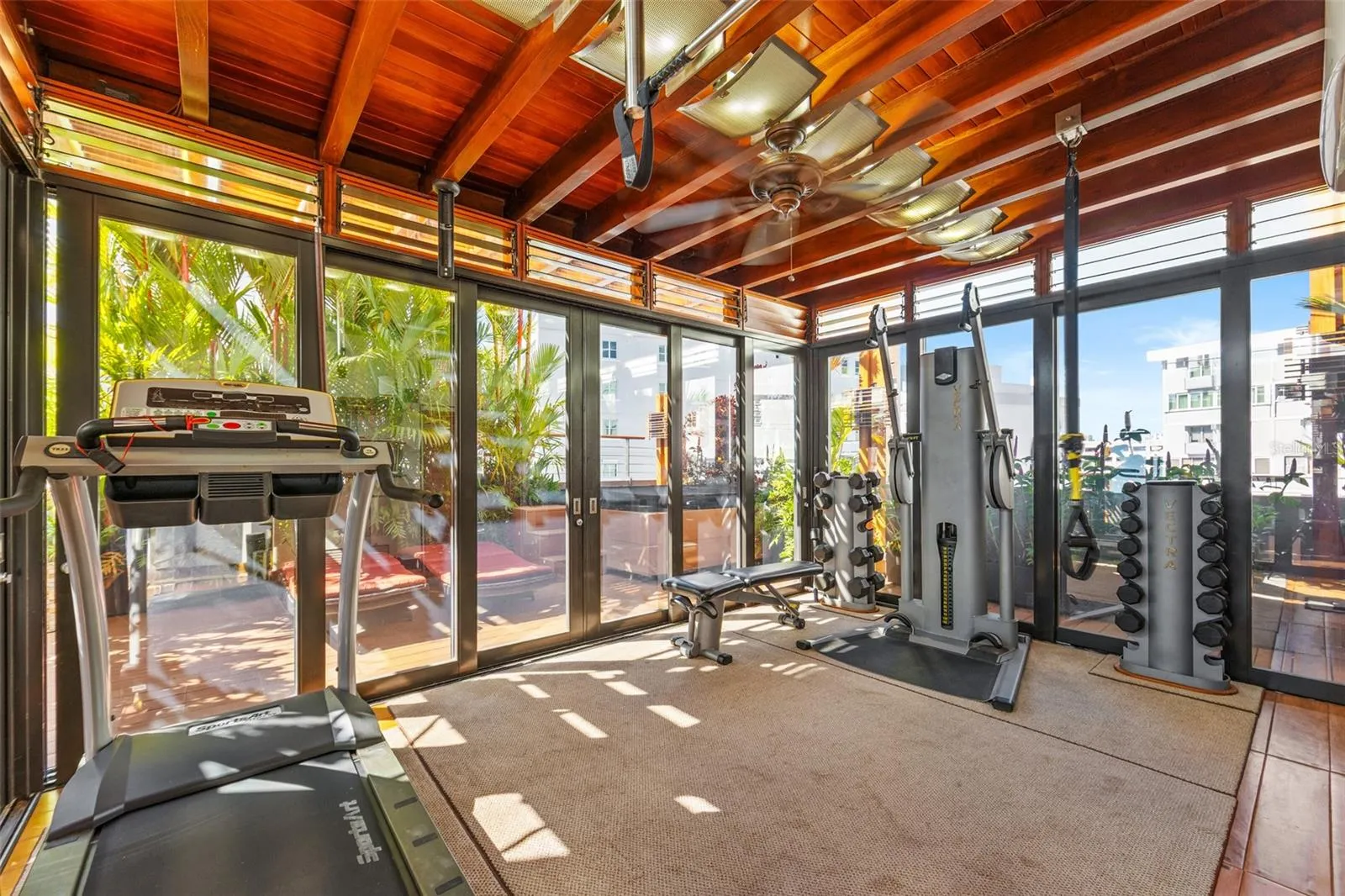 Private gym next to the primary bedroom