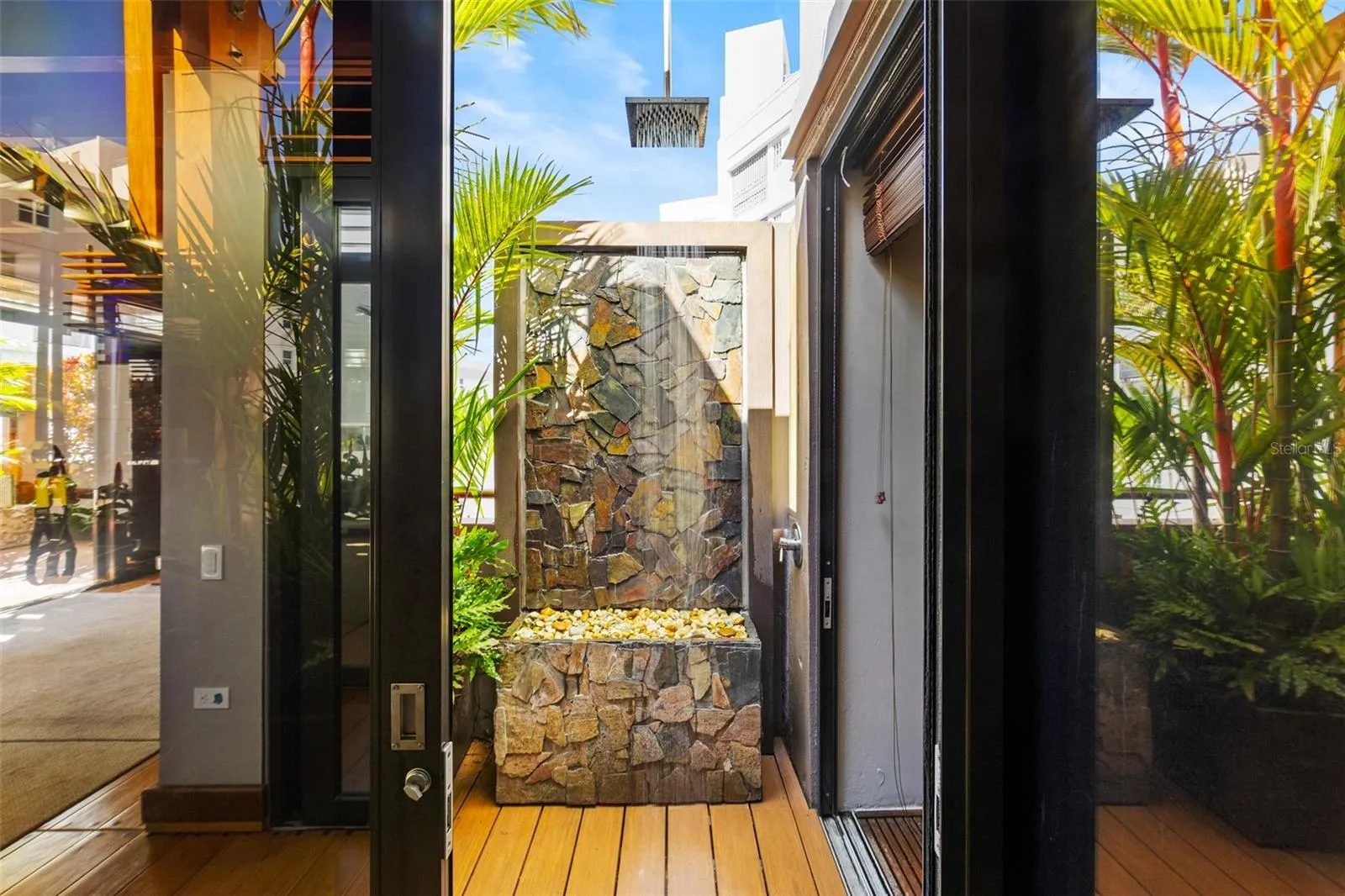 Outside shower