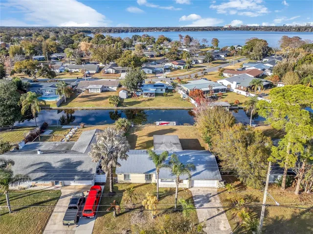 Drone View of Home. Metal Roof