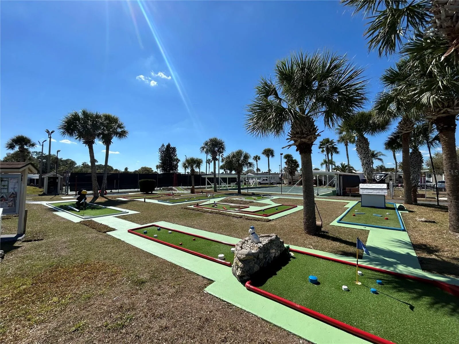 9-hole Mini Putt Putt course which lights up at night