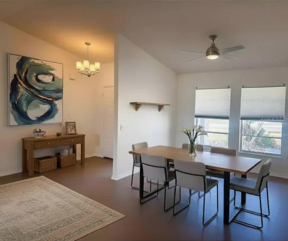 virtually Staged dining area