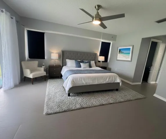 primary bedroom virtually staged