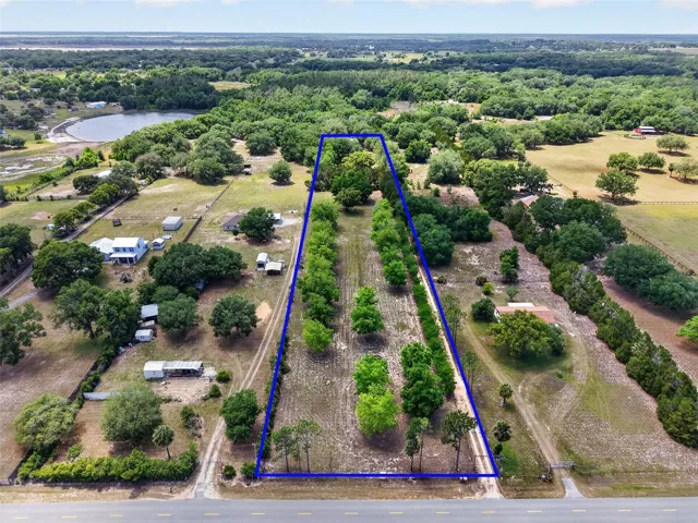 Spring aerial view