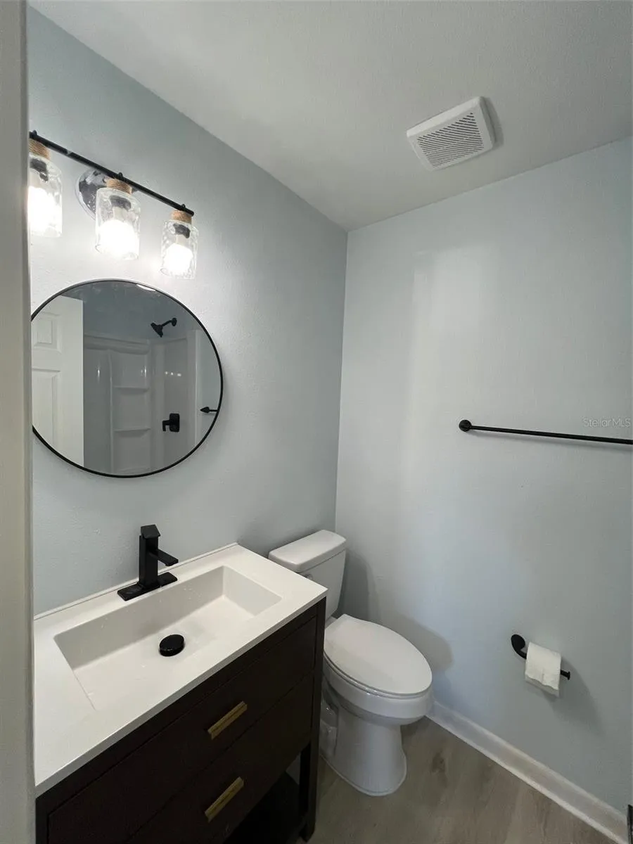 Hallway bathroom