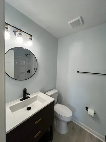 Hallway bathroom