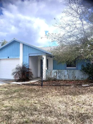 Front view - one car garage