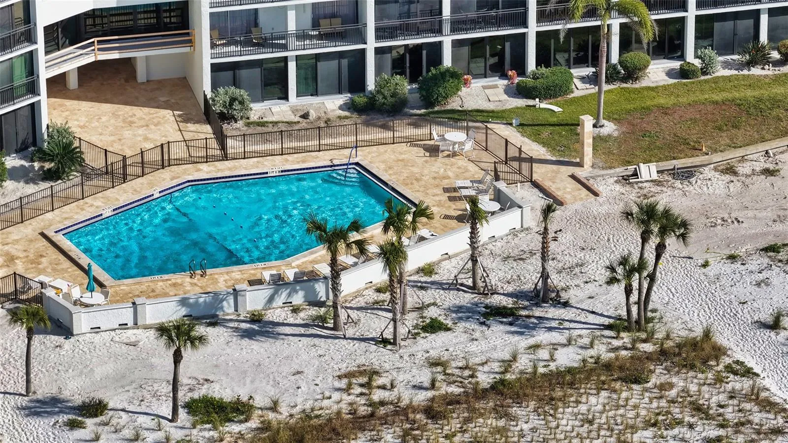 Beachside pool.