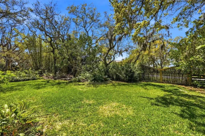 Double gate at rear of the property.