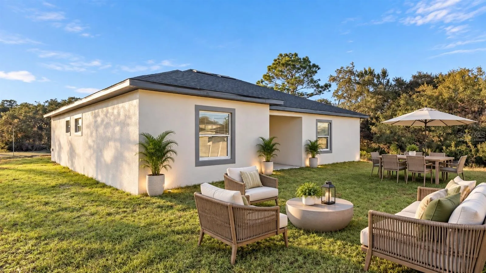 Virtually Staged Backyard