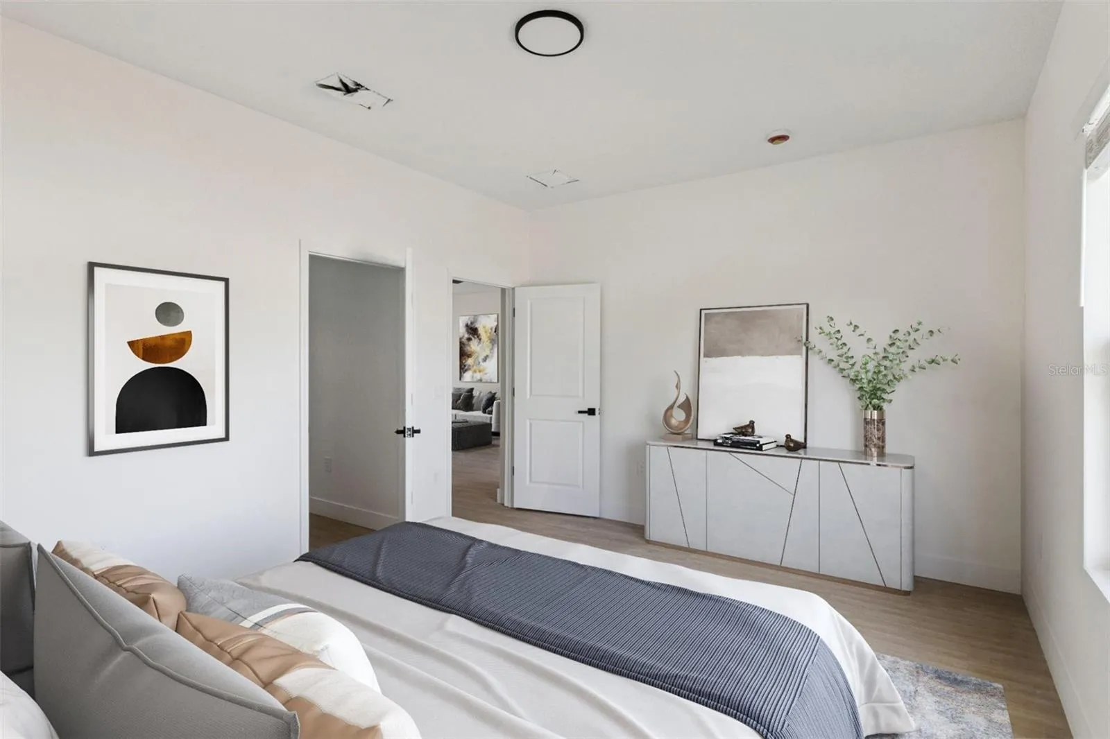 Staged Master Bedroom