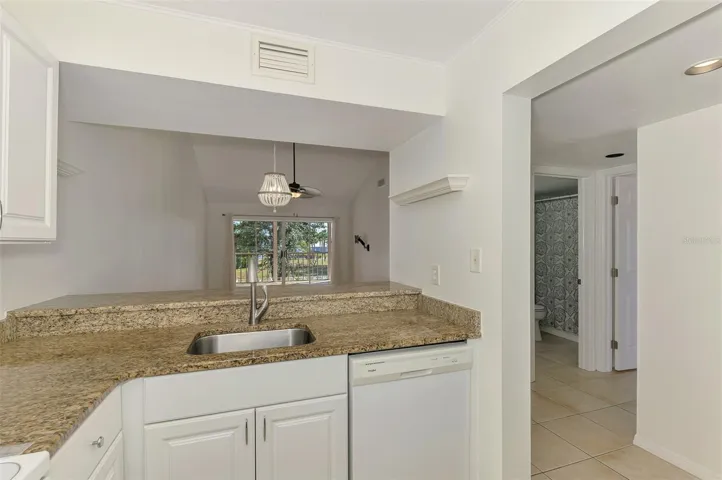 Beautiful white cabinets and granite countertops