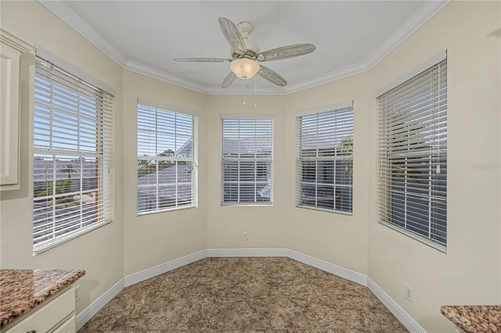 spacious informal dining nook