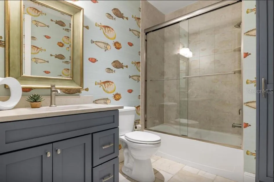 Ground level full bathroom
