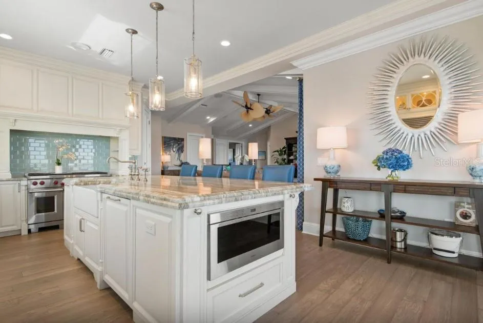 Upper level luxury gourmet kitchen
