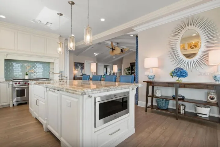 Upper level luxury gourmet kitchen