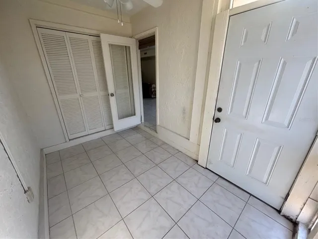 Indoor patio with outside access