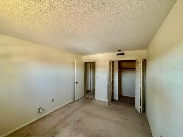 Guest bedroom with walk-in closet
