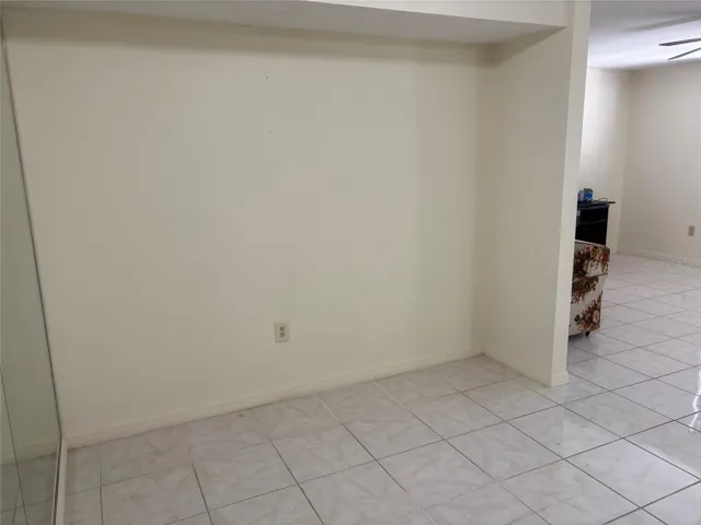 Tile floor large dining area