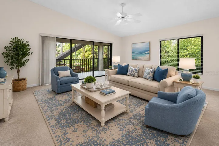 Virtually Staged living room