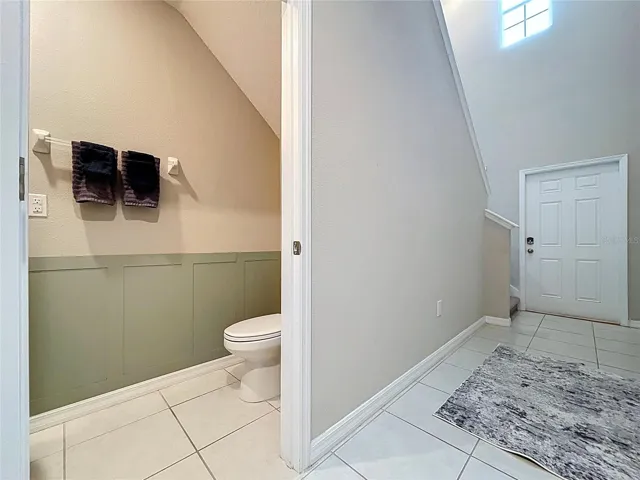 Half bath on the first floor, a water closet and sink!