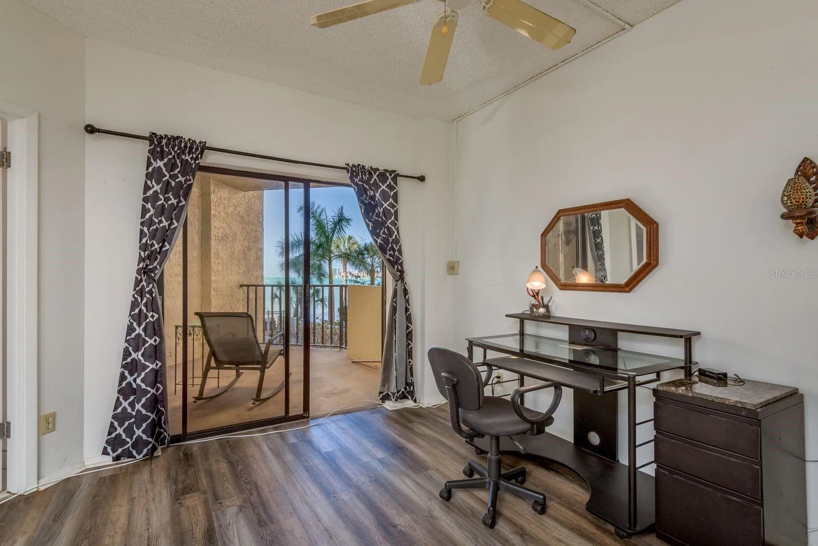 2nd floor Office and 2nd floor sliding glass door to patio