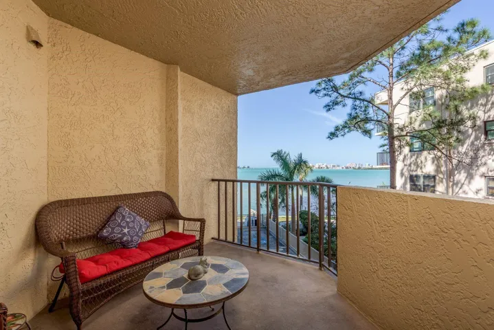 1st floor patio with view of the intercoastal