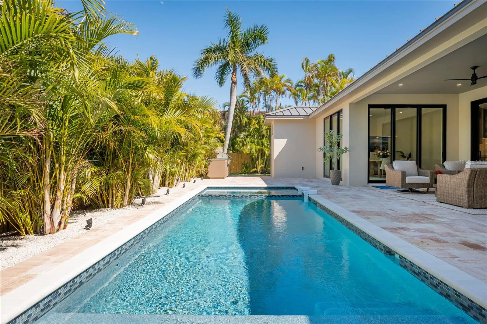 Easterly view of pool