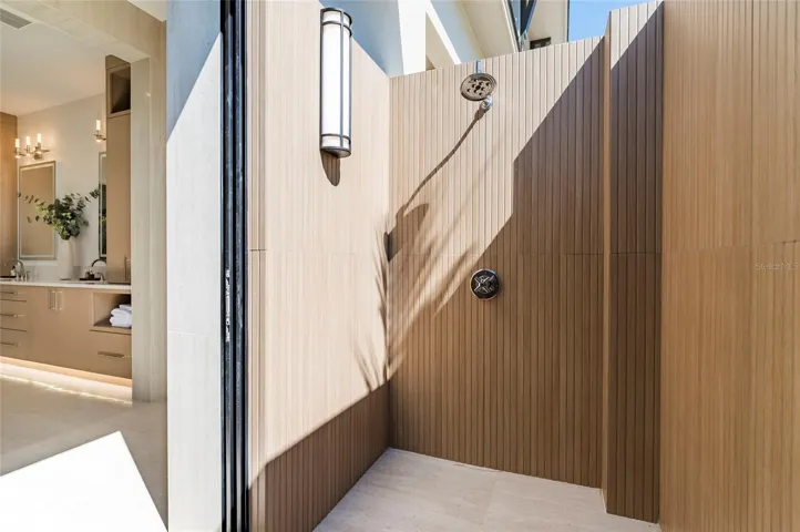Private Outdoor shower off Master Bath