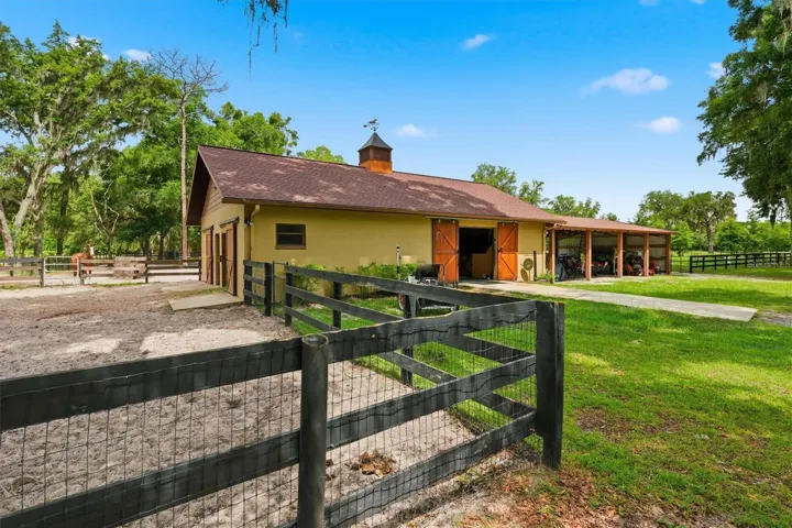 HORSE BARN AND STORAGE BARN