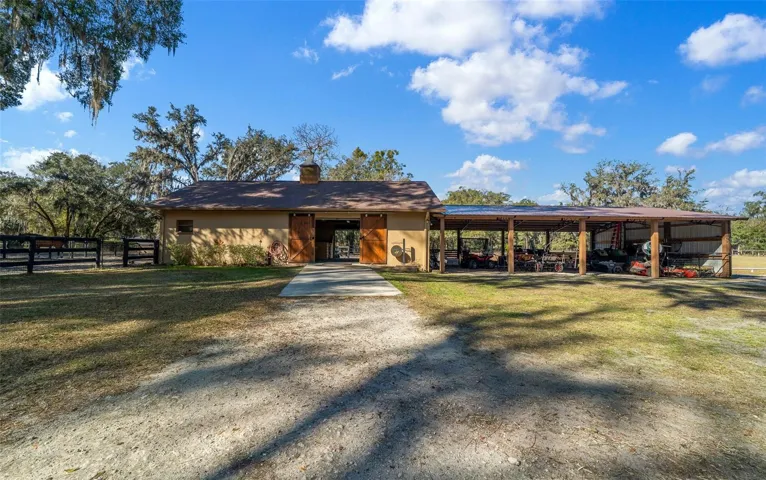 HORSE BARN AND STORAGE BARN