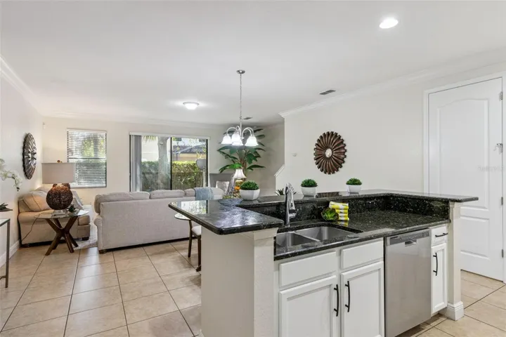 Breakfast bar overlooks Great Room