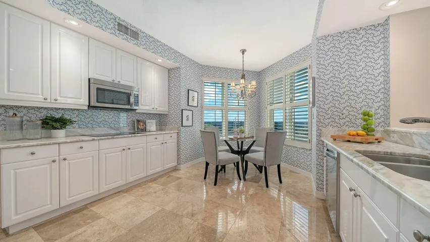 Kitchen with stainless appliances