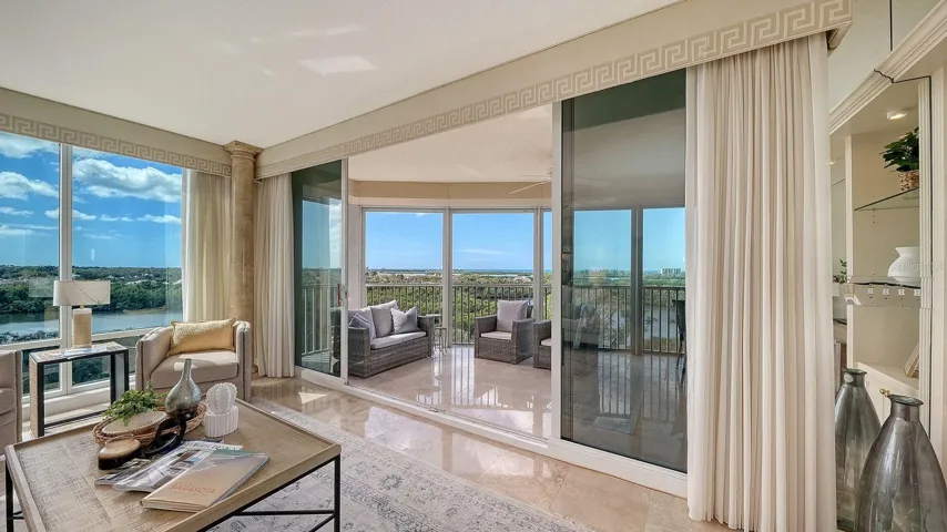 Living area opens to expansive lanai